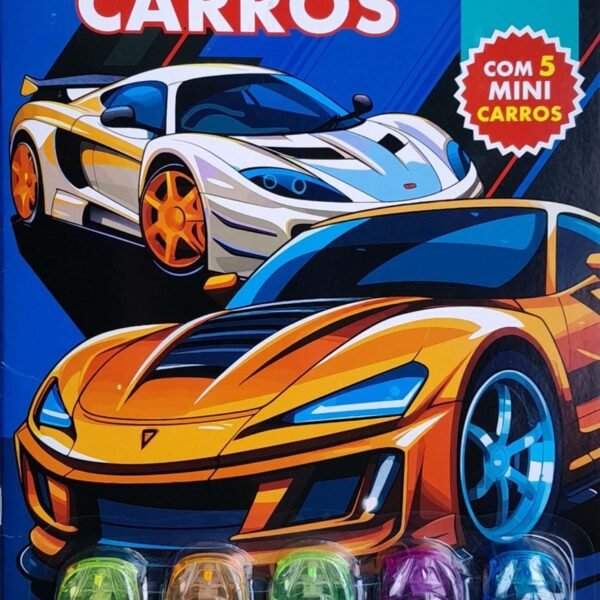PARA LER, COLORIR E BRINCAR - SUPER CARROS (Acompanha Miniaturas a fricção)